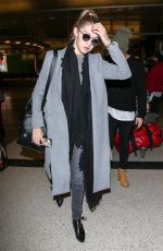 GIGI HADID Arrives at Los Angeles International Airport 12/21/2015