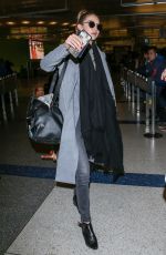GIGI HADID Arrives at Los Angeles International Airport 12/21/2015