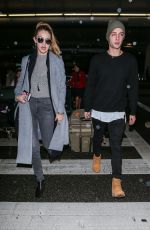 GIGI HADID Arrives at Los Angeles International Airport 12/21/2015