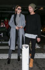 GIGI HADID Arrives at Los Angeles International Airport 12/21/2015