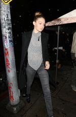 GIGI HADID Arrives at The Nice Guy in West Hollywood 12/22/2015