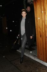 GIGI HADID Arrives at The Nice Guy in West Hollywood 12/22/2015