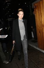 GIGI HADID Arrives at The Nice Guy in West Hollywood 12/22/2015