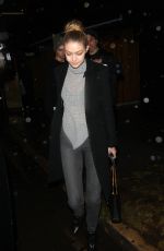 GIGI HADID Arrives at The Nice Guy in West Hollywood 12/22/2015