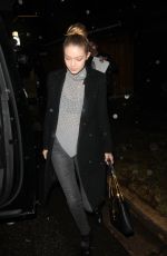 GIGI HADID Arrives at The Nice Guy in West Hollywood 12/22/2015
