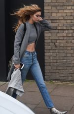 GIGI HADID Leaves a Photo Studios in London 12/21/2015