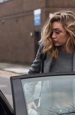 GIGI HADID Leaves a Photo Studios in London 12/21/2015