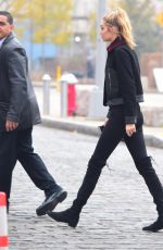GIGI HADID on the Set of a Photoshoot in New York 12/14/2015