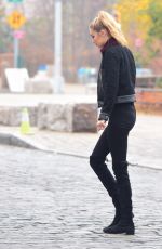 GIGI HADID on the Set of a Photoshoot in New York 12/14/2015
