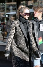 GIGI HADID Out and About in Aspen 12/27/2015
