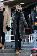 GIGI HADID Out and About in Aspen 12/27/2015