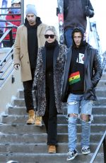 GIGI HADID Out and About in Aspen 12/27/2015