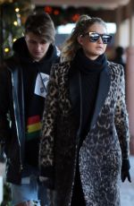 GIGI HADID Out and About in Aspen 12/27/2015