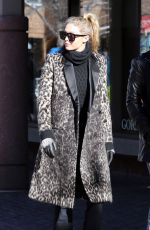 GIGI HADID Out and About in Aspen 12/27/2015
