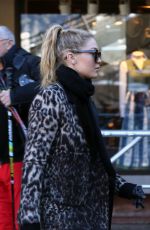 GIGI HADID Out and About in Aspen 12/27/2015