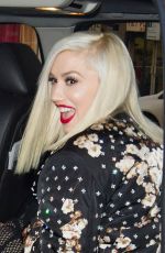 GWEN STEFANI Leaves Z100 Studios in New York 12/03/2015