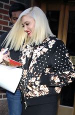 GWEN STEFANI Leaves Z100 Studios in New York 12/03/2015