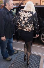 GWEN STEFANI Leaves Z100 Studios in New York 12/03/2015