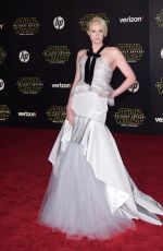 GWENDOLINE CHRISTIE at Star Wars: Episode VII – The Force Awakens Premiere in Hollywood 12/14/2015