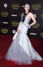 GWENDOLINE CHRISTIE at Star Wars: Episode VII – The Force Awakens Premiere in Hollywood 12/14/2015