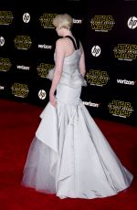 GWENDOLINE CHRISTIE at Star Wars: Episode VII – The Force Awakens Premiere in Hollywood 12/14/2015
