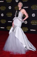 GWENDOLINE CHRISTIE at Star Wars: Episode VII – The Force Awakens Premiere in Hollywood 12/14/2015