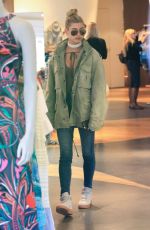 HAILEY BALDWIN Out Shopping in Beverly Hills 12/18/2015