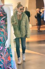 HAILEY BALDWIN Out Shopping in Beverly Hills 12/18/2015