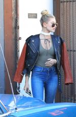HAILEY BALDWIN Out Shopping in Beverly Hills 12/18/2015