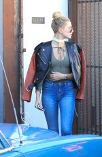 HAILEY BALDWIN Out Shopping in Beverly Hills 12/18/2015