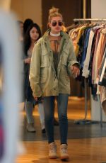 HAILEY BALDWIN Out Shopping in Beverly Hills 12/18/2015