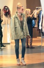 HAILEY BALDWIN Out Shopping in Beverly Hills 12/18/2015