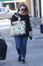 HAYLIE DUFF Out Shopping in West Hollywood 12/23/2015