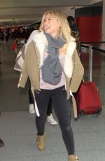 HILARY DUFF at Los Angeles International Airport 12/15/2015