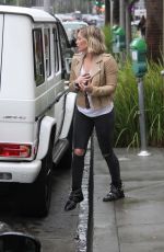HILARY DUFF Out and About in Beverly Hills 12/23/2015