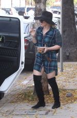 HILARY DUFF Out and About in Studio City 12/06/2015