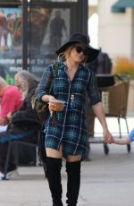 HILARY DUFF Out and About in Studio City 12/06/2015