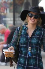 HILARY DUFF Out and About in Studio City 12/06/2015