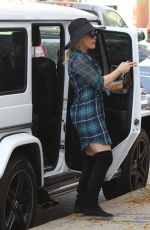 HILARY DUFF Out and About in Studio City 12/06/2015