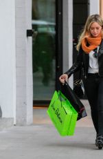 HILARY DUFF Out Shopping in Beverly Hills 12/12/2015