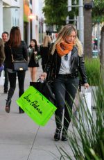 HILARY DUFF Out Shopping in Beverly Hills 12/12/2015