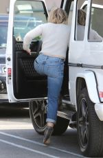 HILARY DUFF Out Shopping in Los Angeles 12/24/2015