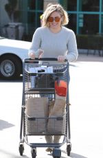 HILARY DUFF Out Shopping in Los Angeles 12/24/2015