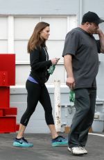HILARY SWANK Leaves a Gym in Los Angeles 12/24/2015
