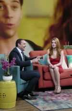 BELLA THORNE on the Set of Despierta America 12/14/2015