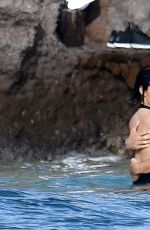 DEMI LOVATO in Swimsuit in St. Barts 12/16/2015