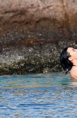 DEMI LOVATO in Swimsuit in St. Barts 12/16/2015