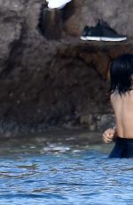 DEMI LOVATO in Swimsuit in St. Barts 12/16/2015
