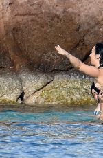 DEMI LOVATO in Swimsuit in St. Barts 12/16/2015