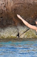 DEMI LOVATO in Swimsuit in St. Barts 12/16/2015
